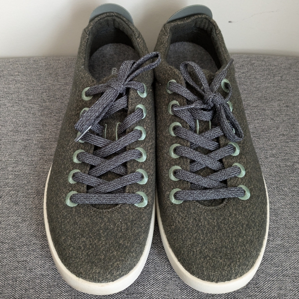 AllBirds Gray White Piper Merino Wool Women's Size 11 Sneakers Shoes - Picture 3 of 16